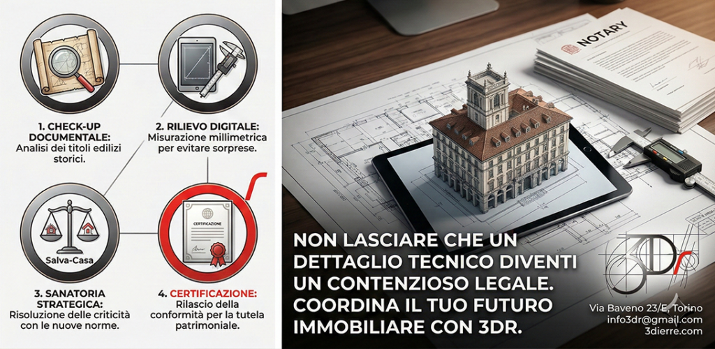 Processo sanatoria edilizia salva-casa Torino studio tecnico 3Dr